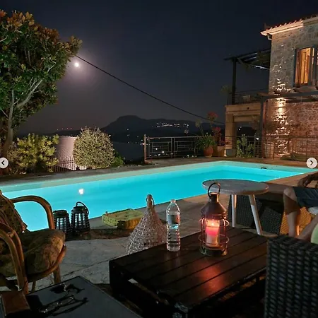 Stone House 1883 Kymi With Pool Vila Enoria