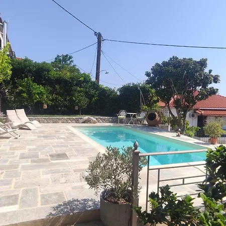 Stone House 1883 Kymi With Pool Villa